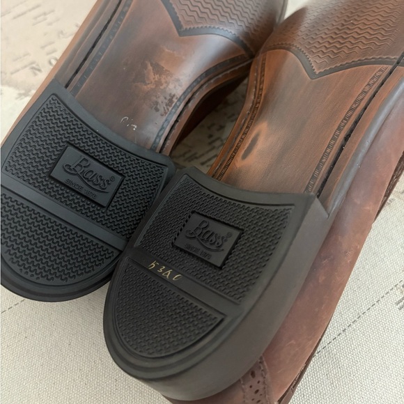 G.H.BASS Leather Tassel Kilt Loafers WIDE Width Men’s 10 E Whiskey - Picture 4 of 11